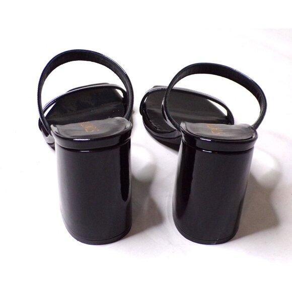 🆕 STUART WEITZMAN Flareblock 85 Slide Sandal Shoes Black 9 - Picture 10 of 14